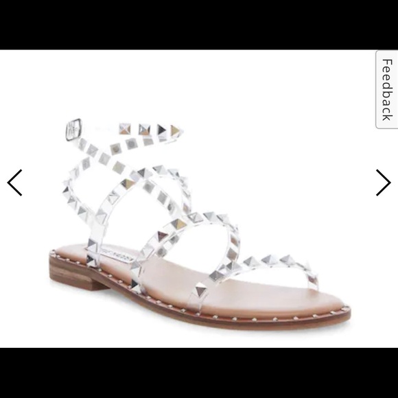 NEW Steve Madden Clear Lucite Gladiator Sandals - Picture 8 of 13